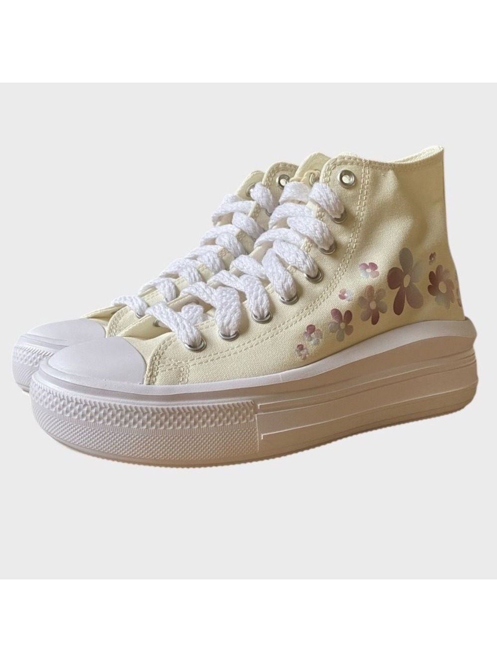 NWB Converse CTAS Move Platform Gradient Flowers Sneakers Women's 10.5 Granola